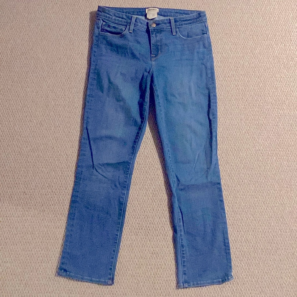L’AGENCE cropped stretchy jeans